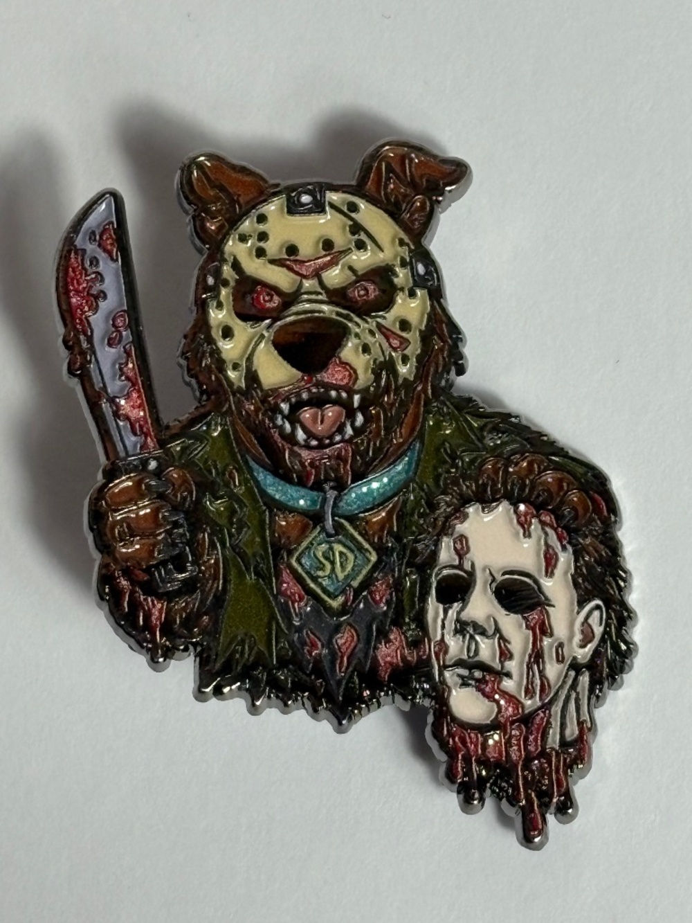 Scooby Doo X Jason Michael Myers Mash LE Glow Dark Hat Pin Limited Edition Hats